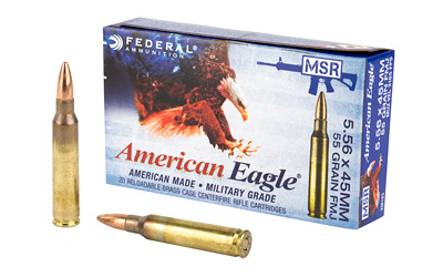 American Eagle, 556NATO, 55Gr, Full Metal Jacket Boat Tail, 20 Round Box XM193X