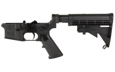 FN15, Complete Lower Receiver, Semi-automatic, 223 Remington/556NATO, Anodized Finish, Black, A2 Grip, Adjustable Stock 36-100685