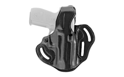 Cop 3 Slot Belt Holster, Fits 1911 With 5" Barrel,Fits Guns with or without Red Dot, Premium Steerhide, Right Hand, Black Leather CTS212RB