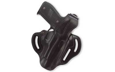Cop 3 Slot Belt Holster, Fits P250, Right Hand, Black Leather CTS606B