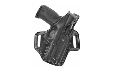 Fletch High Ride Belt Holster, Fits For GLOCK 43, 43X, Right Hand, Black Leather FL800B
