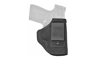STOW-N-GO Inside The Pant Holster, Fits S&W M&P SHIELD .45 2.0 W/Integrated Laser, M&P SHIELD 9/40 2.0 W/Integrated Laser, Right Hand, Black Leather STO832B