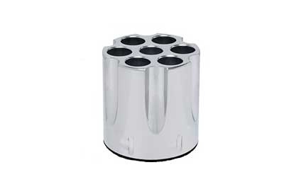 Pen & Pencil Holder, Chrome Finish GGG-1597