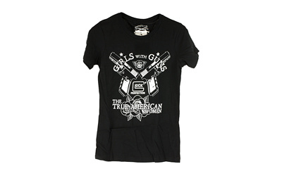 Short Sleeve Shirt, "Girls With Guns", XSmall, Black AP95112