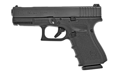 19C, GEN 4, Semi-automatic, Striker Fired, Compact, 9MM, 4.01", Matte, 15Rd, 3 Mags, Glock Night Sights, Polymer, Matte PG1959702