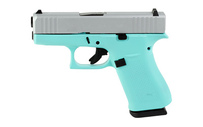 43X, Semi-automatic, Striker Fired, Sub-Compact, 9MM, 3.41" Barrel, Cerakote Finish, Robins Egg Blue Frame with Silver Slide, 10 Rounds, 2 Magazines PX4350204-REBCS