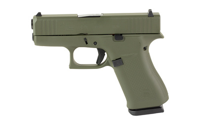 43X, Semi-automatic, Striker Fired, Sub-Compact, 9MM, 3.41", OD Green, 10 Rounds, 2 Mags, Fixed Sights, Polymer, nPVD UX4350204-OD