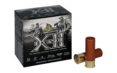 HEVI-SHOT, Hevi XII, 12 Gauge 3", #6, 1 1/4 oz, Lead, 25 Round Box HS53306