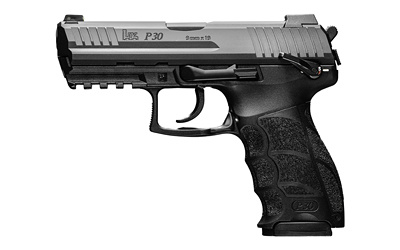 P30, V1, Light LEM, Double Action Only, Semi-automatic, Polymer Frame Pistol, Full Size, 9MM, 3.85" Barrel, Black, 3 Dot Sights, 10 Rounds, 2 Magazines 81000105