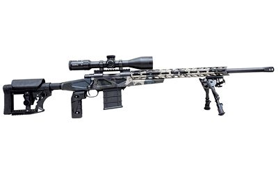 1500, Bolt Action Rixfle, 6.5 Creedmoor, 24" Heavy Barrel, Threaded 5/8x24, Kuiu Vias 2.0 Camouflage, APC Chassis, Luth AR Adjustable Stock, H.A.C.T 2 Stage Trigger, Right Hand, 10 Rounds, 3 Magazines, Includes 2 Grips and Bipod HCRA72507KUMDT