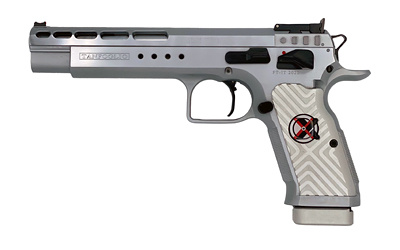 Gold Match Xtreme, Semi-automatic, Single Action, 9MM, 6" Barrel, Aluminum Grips, Thumb Safety, Adjustable Sights, 17 Rounds TF-GOLDMX-9