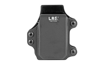 Single Rifle Magazine Carrier, Fits Pistol Caliber Carbine Magazines, Kydex, Black Finish 35002