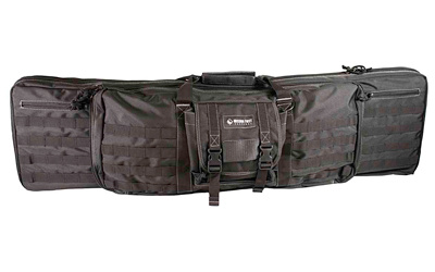 Double Rifle Case, 42" Long, Fits 2 Rifles, 600 Denier Ballistic Nylon, Matte Finish, Black B1-DRC-42-BL