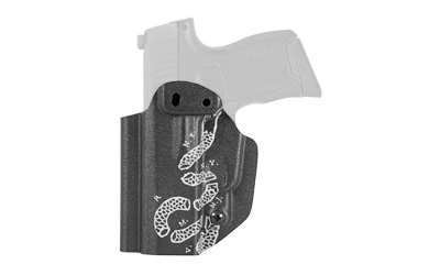 Inside Waistband Holster, Ambidextrous, Black, "Join or Die", Fits Sig Sauer P365, Kydex, Includes 1.5" Belt Attachment HSIG365AIWBA-JD