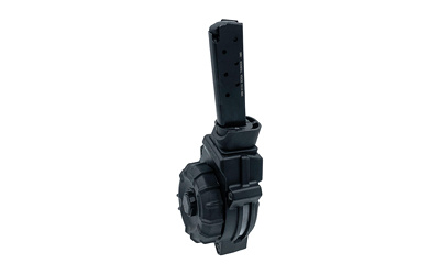 Drum Magazine, .380ACP, 30 Rounds, Fits Bersa Thunder 380, Polymer Construction, Black DRM-A104