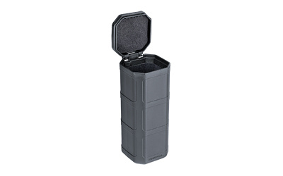 DAKA CAN, Gray, Storage, Steel Hinge Pin, High-Density Foam Lining, 2.7" x 2.5" x 6.4" MAG1028-GRY