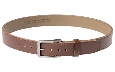 Tejas Gun Belt, El Original, 1.5" Width, Bullhide Leather Exterior With Reinforced Polymer Interior Size 34", Chocolate Finish MAG1109-210-34