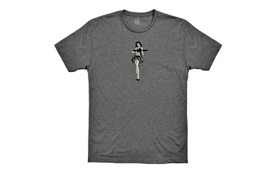 Hula Girl, Tee Shirt, Medium, Charcoal Heather MAG1117
