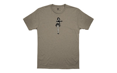 Hula Girl, Tee Shirt, XLarge, Stone Gray MAG1117