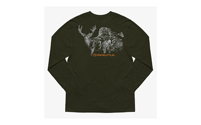 Muley, Long Sleeve T-Shirt, Large, Olive Drab MAG1233-316-L