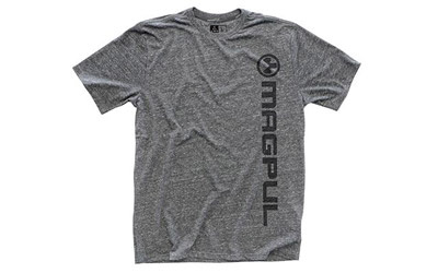 Megablend Vertical Logo Tee Shirt, XL, Charcoal MAG665-030-XL