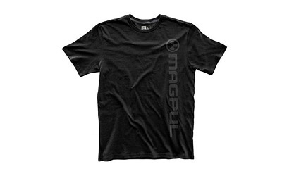 Vertical Logo Tee Shirt, L, Black MAG746-001-L