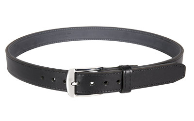 Tejas El Original Gun Belt, 1.25" Width, Black, Bullhide Leather Exterior With Reinforced Polymer Interior, 34" MAG831-001-34