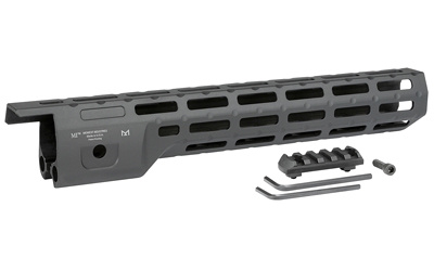 Handguard, 13" Length, MLOK, Aluminum, Black Anodized Finish, Fits Ruger 10/22 Takedown, Includes 5-Slot Polymer Rail MI-1022-13H