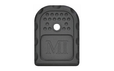 Magazine Base Plate, 9MM/40 Cal, Aluminum, Black Anodized Finish, For Glock 9/40 Double Stack MI-GBP-9/40-BLK