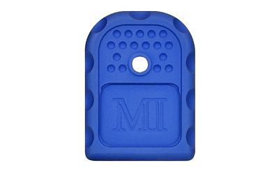 Magazine Base Plate, 9MM/40 Cal, Aluminum, Blue Anodized Finish, For Glock 9/40 Double Stack MI-GBP-9/40-BLU