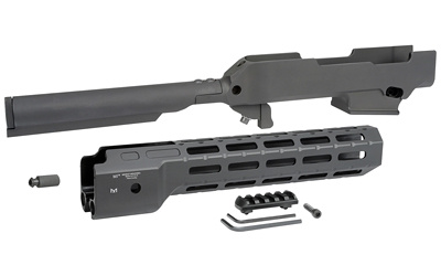 Chassis, Aluminum, Black Anodized Finish, Fits Ruger PC Carbine, Accepts Mil-Spec Collapsible Stock (Stock Not Included) MI-RPCC