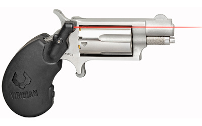 Mini Revolver, Revolver, Single Action, 22 WMR, 1.125", Silver, Viridian, 5Rd, 5.9oz, Fixed Sights, Stainless Steel NAA-22MS-VL