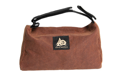 Triangle Rear Rest Bag, 7.25"x4.25", Constructed of a Water-Resistant Waxed Canvas Upper and a Polyester Lower, Filled with Expanded Polypropylene Beads, Brown OWG-BAG-REAR