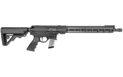 R9 Competition, Semi-automatic, AR, 9MM, 16" Barrel, 9MM Mini Brake, Black, Hogue Rubber Grip, 6 Postition Operator CAR Stock, 15" Lightweight Free Float M-LOK Handguard, 17 Rounds, Two Stage Trigger, 1 Magazine BT91700