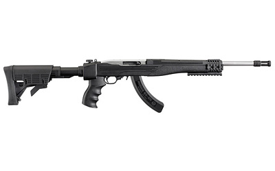 TALO 10/22 Tactical, Semi-automatic, Rifle, 22LR, 16.1" Barrek, Matte Stainless Finish, 6 Position Stock, 25Rd 1296