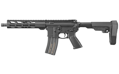 AR-556 Pistol, Semi-automatic, AR, 300 Blackout, 10.5" Cold Hammer Forged Barrel, Threaded, Aluminum Receiver, Black Finish, SBA3 Brace, 30Rd, 1 Mag, MLOK Handguard, Weighs 5.8lb 8572