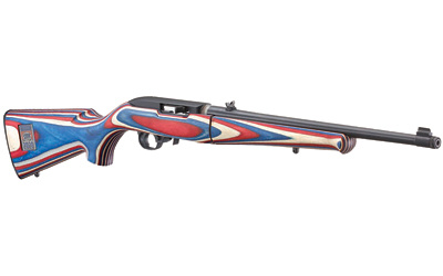 10/22, TALO USA Shooting Special, Semi-automatic, Rifle, 22 LR, 16.6" Threaded Barrel, Blued Finish, Red White and Blue Laminate Stock Embellished with American Eagle, 10 Rounds, 1 Magazine, 1 of 800 31162