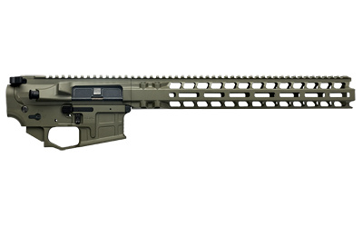 AX556, Billet Upper/Lower Set, Semi-Automatic, 556 NATO/223 Remington, Ambidextrous, Cerakote Finish, Olive Drab Green, Includes Radian Talon Ambidextrous Safety, Hammer Pin, 14" MLOK Handguard R0415