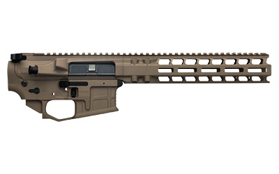 AX556, Billet Upper/Lower Set, Semi-Automatic, 556 NATO/223 Remington, Ambidextrous, Cerakote Finish, Brown, Includes Radian Talon Ambidextrous Safety, Hammer Pin, 10" MLOK Handguard R0429