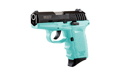 CPX-2, Double Action Only, Compact Pistol, 9MM, 3.1" Barrel, Polymer Frame, Blue with SCCY Blue Frame, Polymer Grip, 3 Dot Sights, 10Rd, 2 Magazines CPX2-CBSB