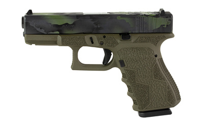 19 Gen3, Striker Fired, Semi-automatic, Polymer Frame Pistol, Compact, 9MM, 4.02" Barrel, Black Multicam Slide With OD Green Frame, Fixed Sights, 15 Rounds, 2 Magazines, Laser Engraved Frame, Optic Cut 300-109-0105-09