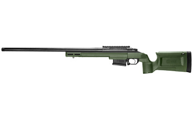 HAVAK BRAVO, Bolt Action Rifle, 6MM Creedmoor, 24" 5R Match Grade Barrel, Black Cerakote Finish, KRG Green Bravo Stock, 5Rd, Magpul Detachable AI Magazine, Timney Trigger, Threaded 5/8-24 with Thread Protector 0011710045FGRN
