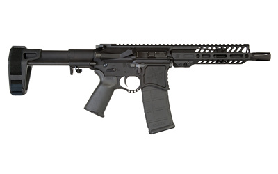 NXP8 Pistol, Semi-automatic, 300 Blackout, 8" Match Grade 5R Stainless Barrel, Aluminum Frame, Black Finish, SB Tactical Brace, 30Rd, 1 Magazine, 7" NOXS Handguard 0011300067