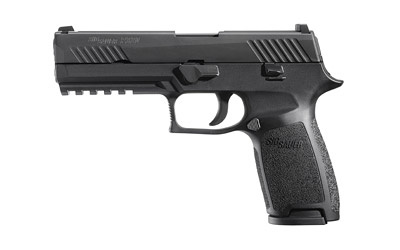 P320, Full Size Pistol, Semi-automatic, Double Action Only, 40 S&W, 4.7" Barrel, Polymer Frame, Nitron Finish, 10Rd, M1913 Rail, Contrast Sights 320F-40-B-10