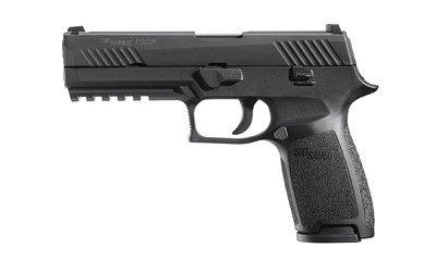 P320, Full Size Pistol, Semi-automatic, Double Action Only, 9MM, 4.7" Barrel, Polymer Frame, Nitron Finish, 10Rd, M1913 Rail, Contrast Sights 320F-9-B-10