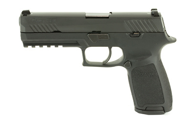 P320, Striker Fired, Full Size Pistol, 9MM, 4.7" Barrel, Stainless Frame, Nitron Finish, Polymer Grip, Night Sights, 10Rd 320F-9-BSS-10