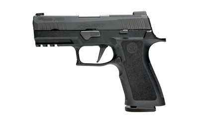 P320, X-Carry, Semi-automatic, Striker Fired, Carry, 9MM, 3.9", Polymer, Black, 10Rd, Modular X Grip, X-Ray Night Sights 320XCA-9-BXR3-10