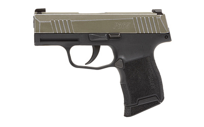 P365, Striker Fired, Semi-automatic, Polymer Frame Pistol, Sub-Compact, 9MM, 3.1" Barrel, Distressed Olive Drab Green Slide, Black Frame, XRAY3 Day/Night Sights, 10 Rounds, 2 Magazines 365-9-BXR3-DC