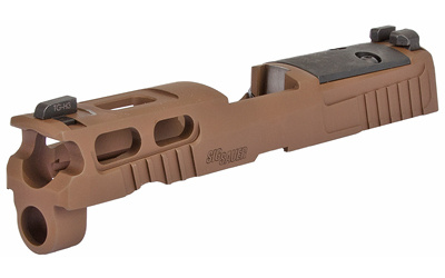 P320 PROCUT Slide Assembly, XRAY3 Sights, R2 Optic Ready, Compatible with 3.9" 9MM Barrel, Coyote Finish 8900175