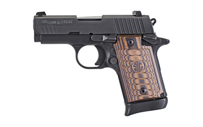 P938 Select, Semi-automatic, Single Action, Compact Size, 9MM, 3" Barrel, Alloy Frame, Black Finish, 1 Mag, Ambidextrous Safety, Siglite Night Sights, 7Rd 938-9-SEL-AMBI